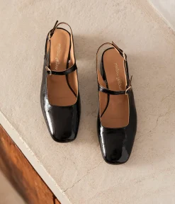 Femme Mellow Yellow Ballerines, Slingbacks-Slingbacks vernies es Clarissa