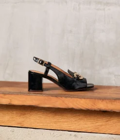 Femme Mellow Yellow Sandales-Slingbacks vernies es Devi