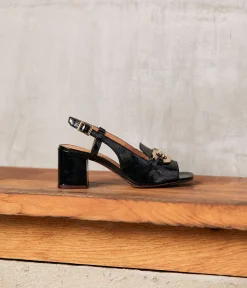 Femme Mellow Yellow Sandales-Slingbacks vernies es Devi